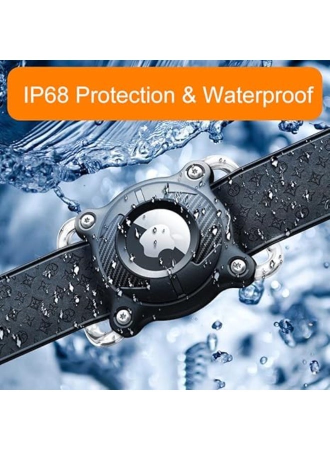 حامل طوق الكلاب لجهاز ايرتاج | لجهاز ايرتاج مقاوم للماء - حافظة حماية لطوق الكلاب والقطط مع حلقة معدنية قابلة للازالة، بولي يوريثين حراري قوي، خفيف الوزن، حجم صغير (اسود) - Image 5